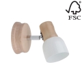 Стенен спот SVANTJE 1xE14/40W/230V бреза - FSC сертифициран