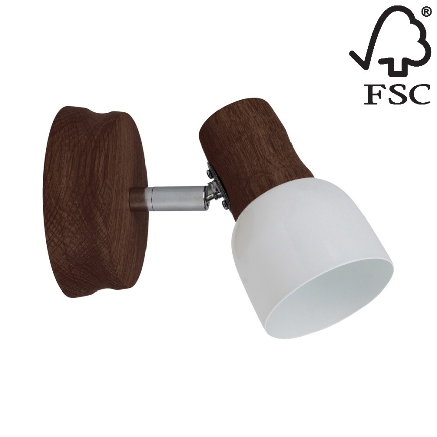 Стенен спот SVANTJE 1xE14/40W/230V бук - FSC сертифициран