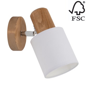 Стенен спот TRENDY 1xE27/15W/230V бор - FSC сертифициран