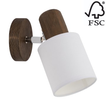 Стенен спот TRENDY 1xE27/15W/230V бор - FSC сертифициран