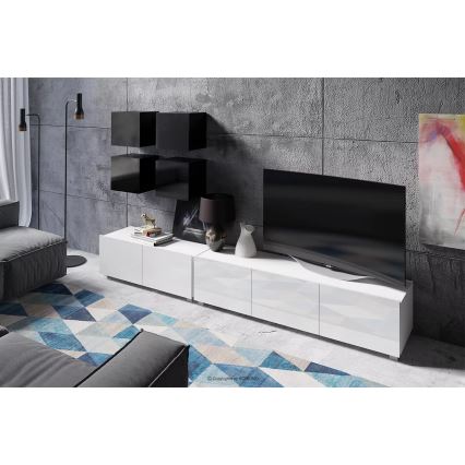 Стенен шкаф PAVO 34x34 см лъскаво черен