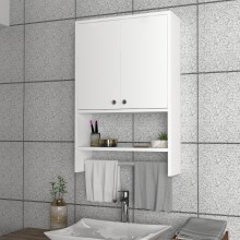 Стенен шкаф за баня VIRA 90x59 cм бял