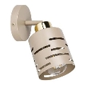Стенен точков аплик ELEN 1xE27/35W/230V бежово/златисто