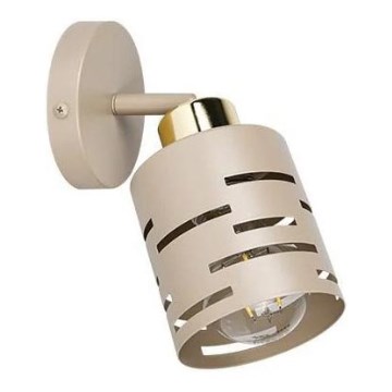 Стенен точков аплик ELEN 1xE27/35W/230V бежово/златисто
