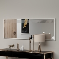 Стенено огледало TRIO 120x40 см, лъскав хром