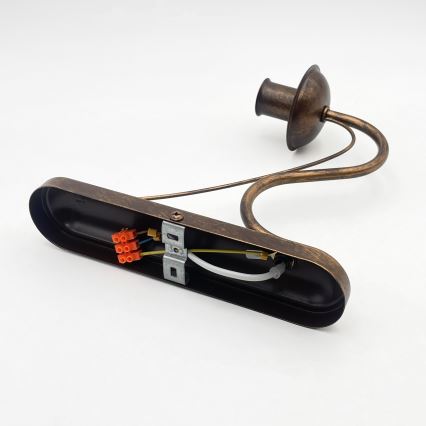 Стенна лампа ANTON 1xE14/60W/230V бронзова