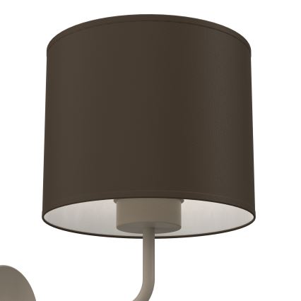 Стенна лампа ARDEN 1xE27/15W/230V бежова/кафява