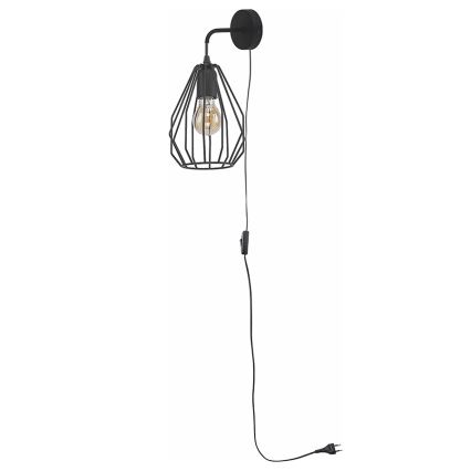 Стенна лампа BRYLANT BLACK 1xE27/60W/230V
