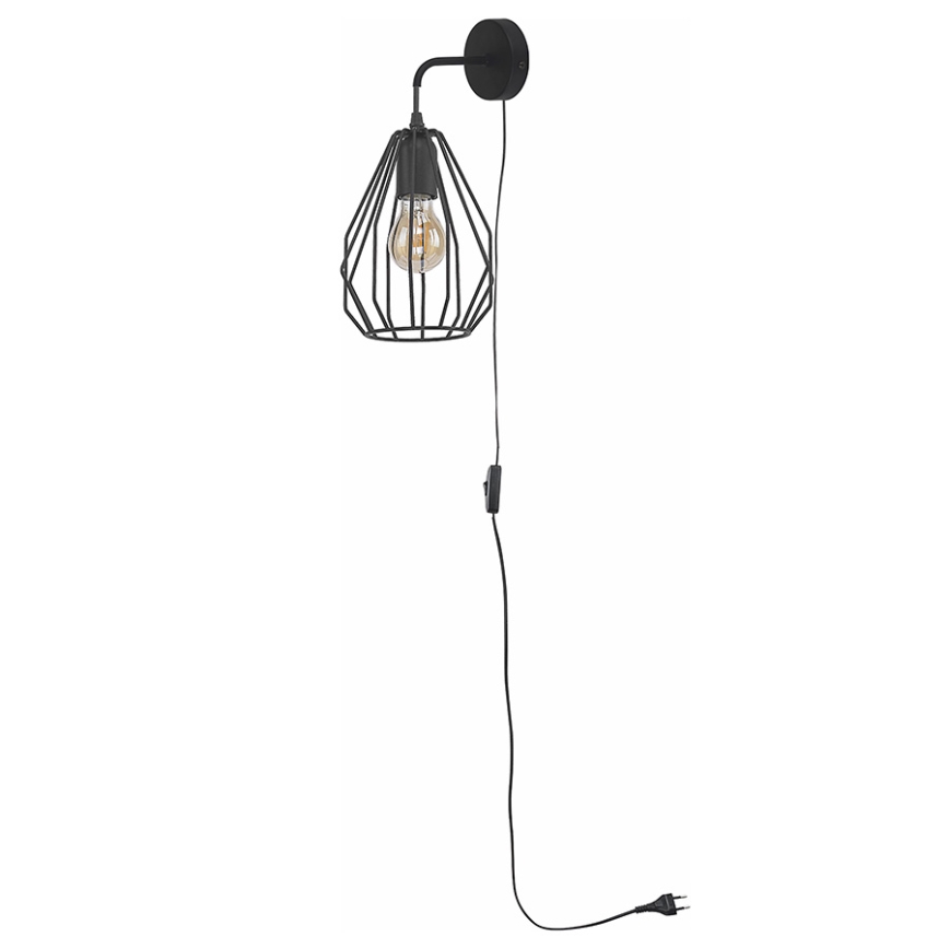 Стенна лампа BRYLANT BLACK 1xE27/60W/230V