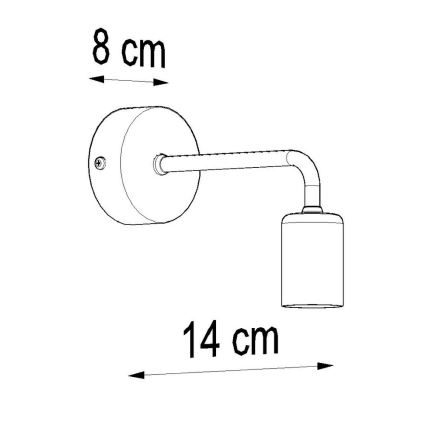 Стенна лампа DUOMO 1xE27/60W/230V черна