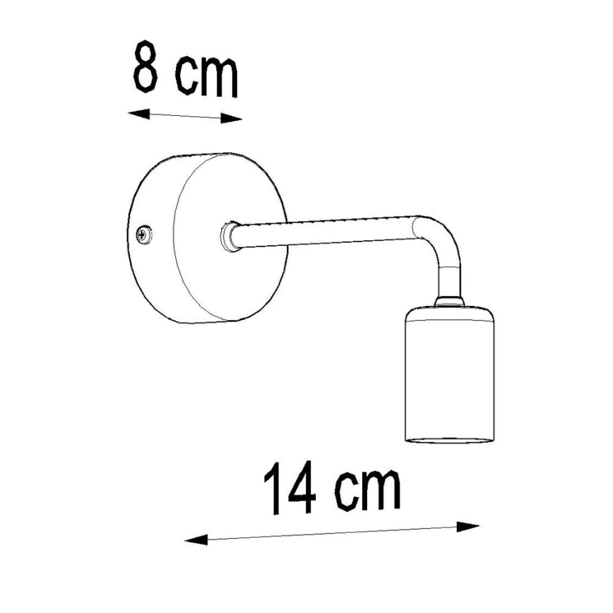 Стенна лампа DUOMO 1xE27/60W/230V черна