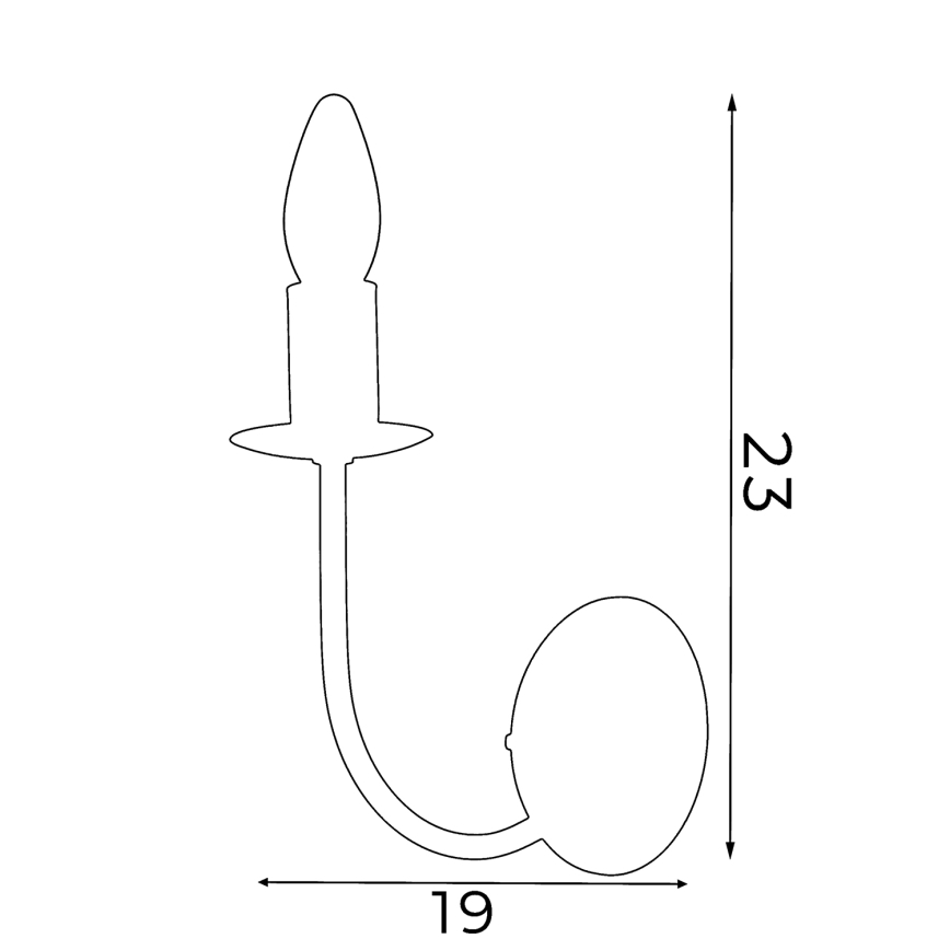 Стенна лампа GLOBE 1 1xE14/60W черна