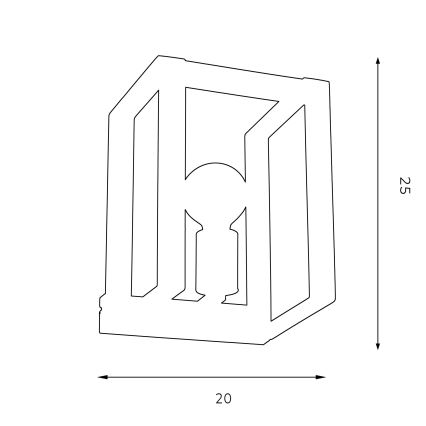 Стенна лампа KARTEL 1xE27/60W/230V