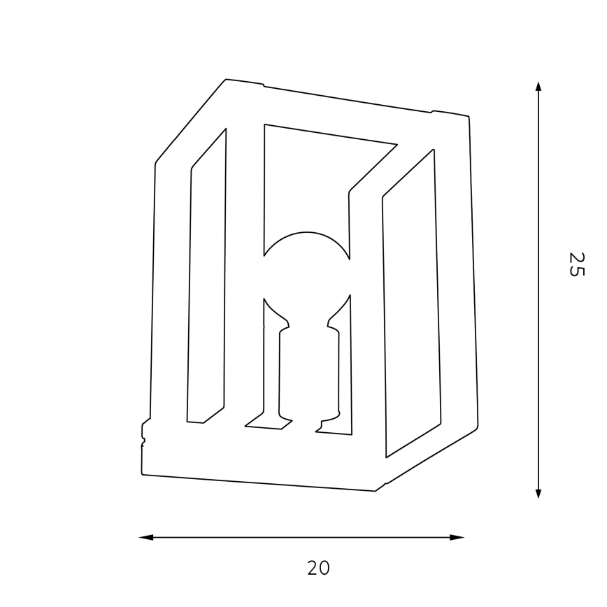 Стенна лампа KARTEL 1xE27/60W/230V