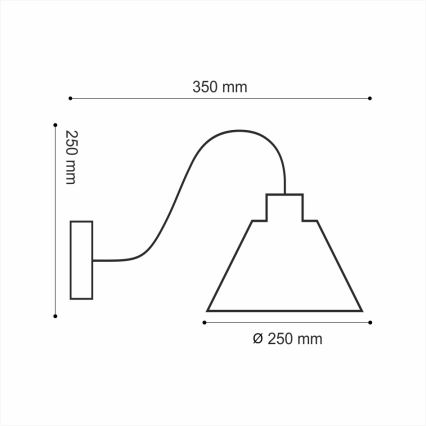 Стенна лампа LOFT 1xE14/40W/230V