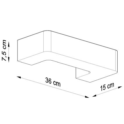 Стенна лампа MAGNET 1xE27/60W/230V бяла