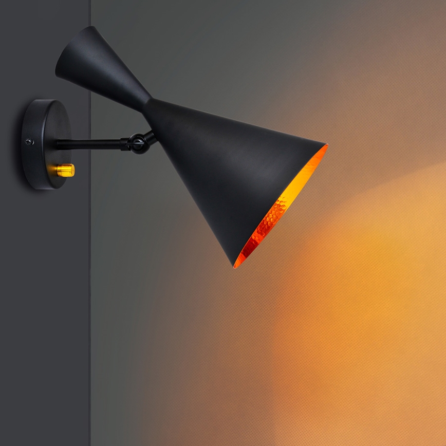 Стенна лампа MODERN 1xE27/20W/230V черно