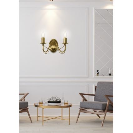 Стенна лампа MUZA 2xE14/40W/230V