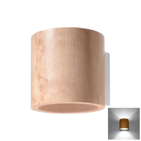 Стенна лампа ORBIS 1xG9/40W/230V дърво