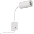 Стенна лампа с USB PUNTO 1xGU10/9W/230V бяла
