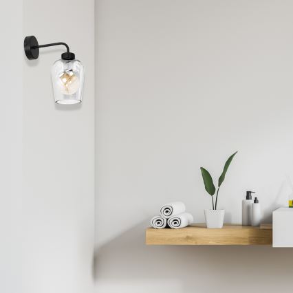 Стенна лампа SANTIAGO 1xE27/60W/230V прозрачен