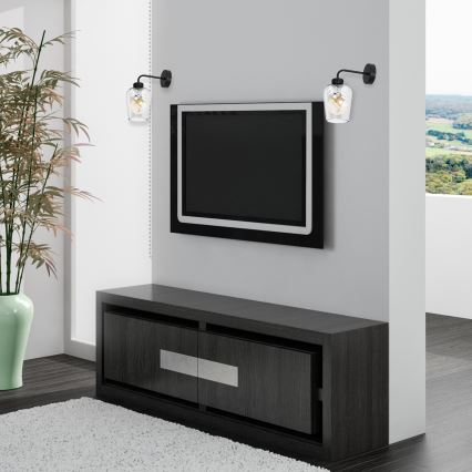 Стенна лампа SANTIAGO 1xE27/60W/230V прозрачен