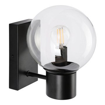 Стенна лампа SFERIO 1xE14/5W/230V черна/прозрачна