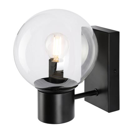 Стенна лампа SFERIO 1xE14/5W/230V черна/прозрачна