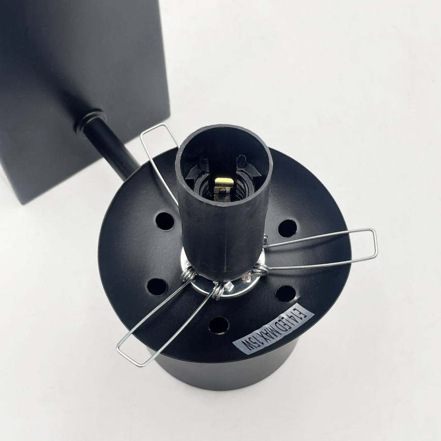 Стенна лампа SFERIO 1xE14/5W/230V черна/прозрачна