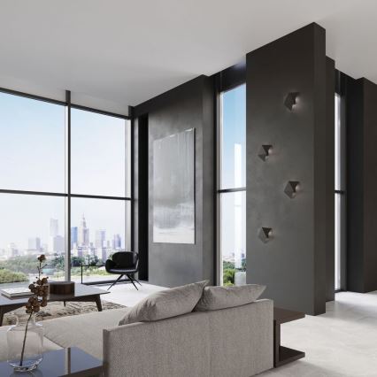 Стенна лампа SOLIDO 2xG9/40W/230V черна