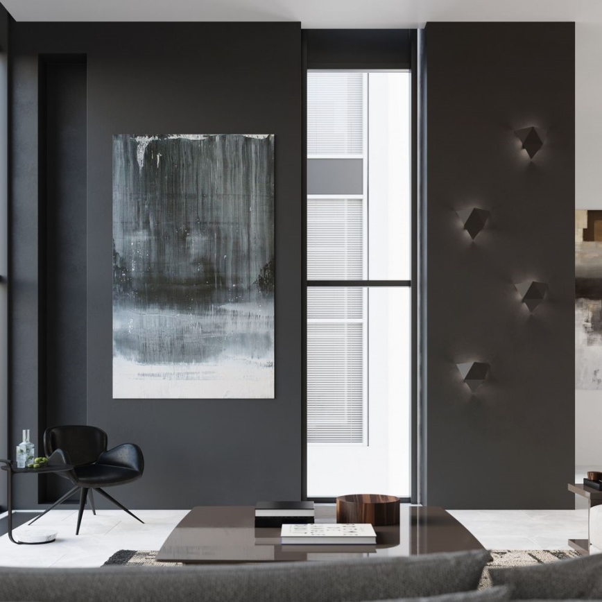 Стенна лампа SOLIDO 2xG9/40W/230V черна