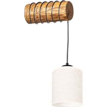 Стенна лампа TRENO 1xE27/25W/230V от борова дървесина