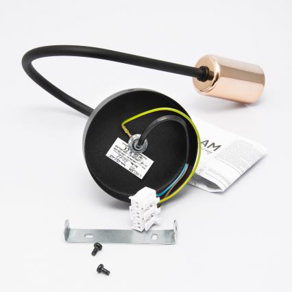 Стенна лампа TUBE 1xE27/15W/230V черна