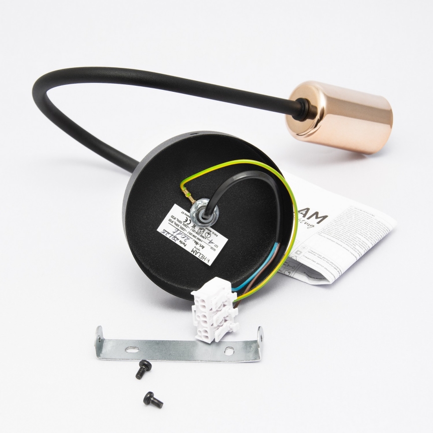 Стенна лампа TUBE 1xE27/15W/230V черна