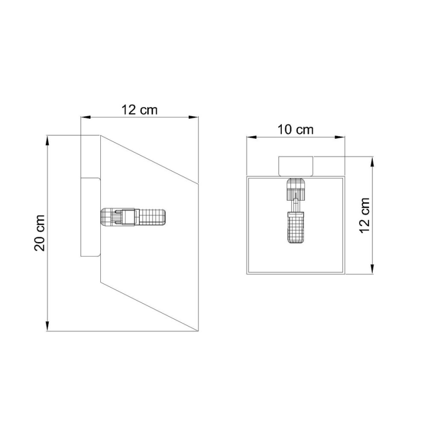 Стенна лампа TUNNEL 1xG9/40W/230V