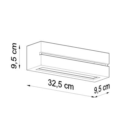 Стенна лампа VEGA LINE 1xE27/60W/230V бяла