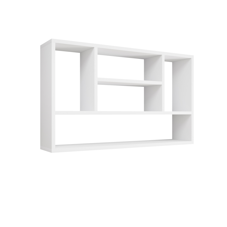 Стенна полица PAPIKO 100x60x20 см, бяла