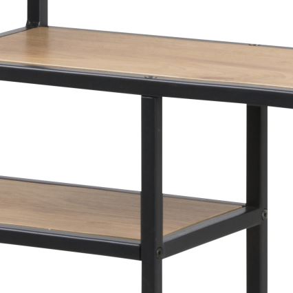 Стенна полица SARON дъб/черен