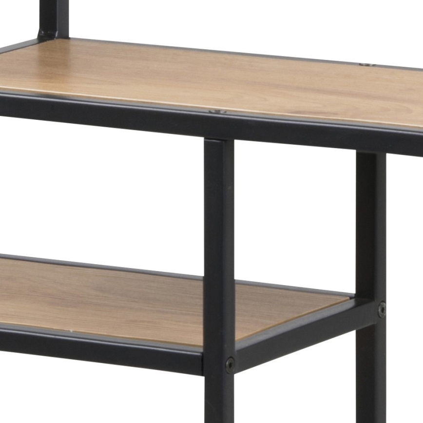 Стенна полица SARON дъб/черен