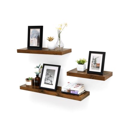 Стенна полица SHELFY в кафяво