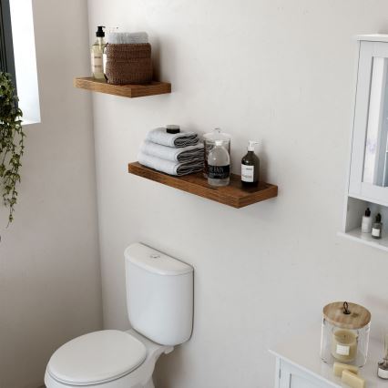 Стенна полица SHELFY в кафяво