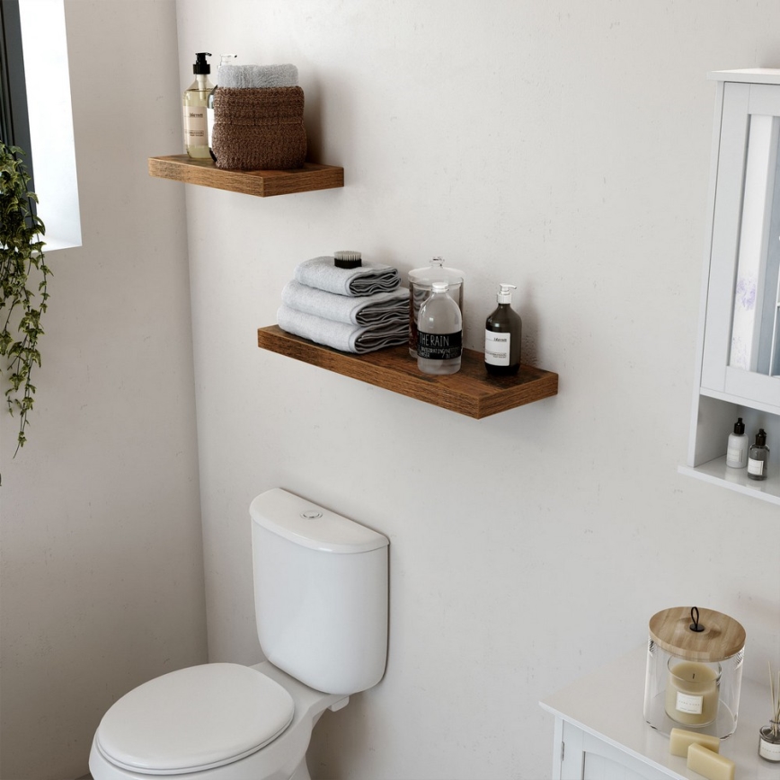 Стенна полица SHELFY в кафяво