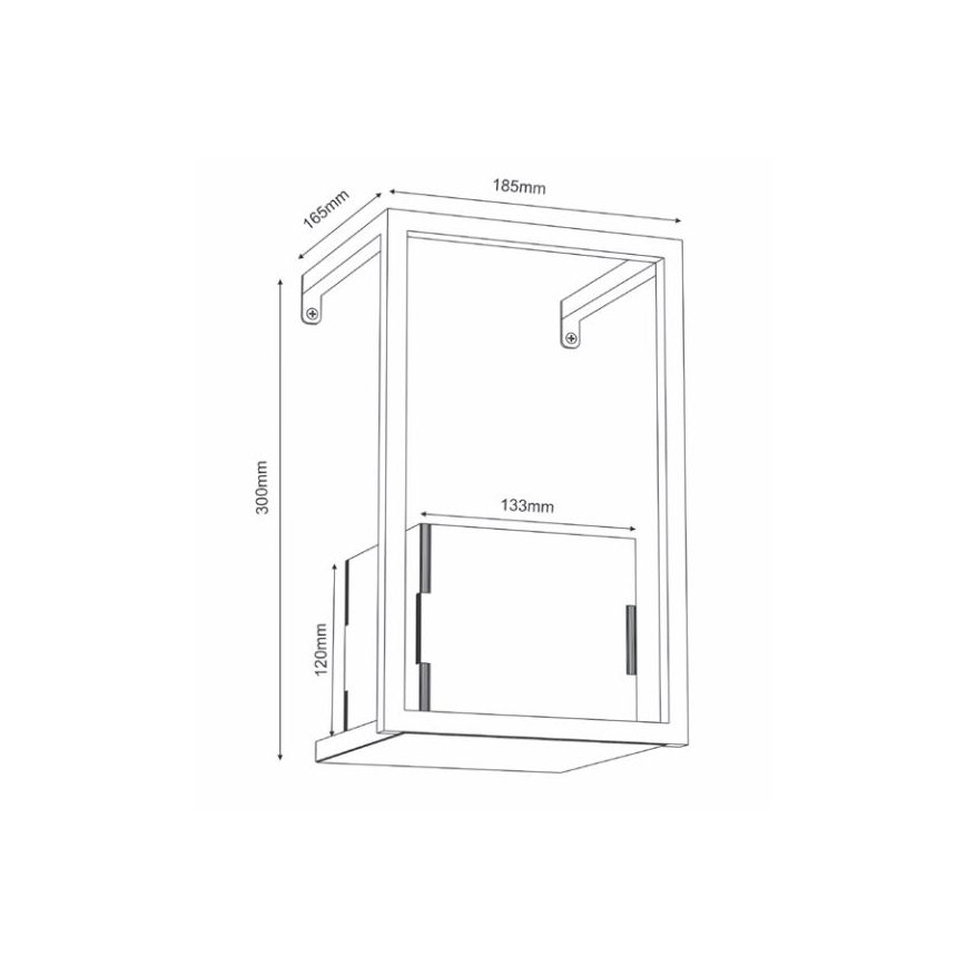 Стенна саксия 30x18 cм