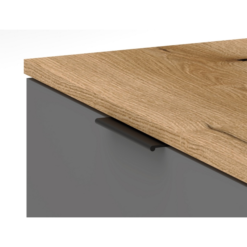 Стенна секция за антре KLEO кафяв/графит