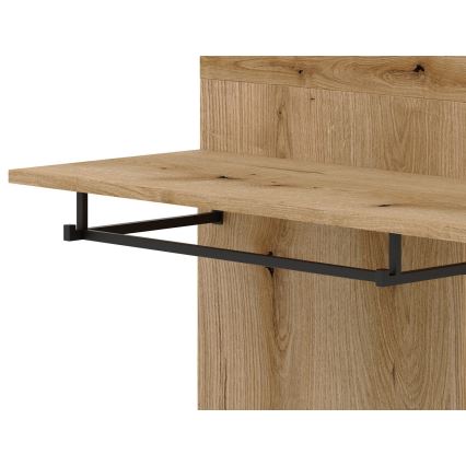 Стенна за антре със огледало SVEN, кафяв/графит