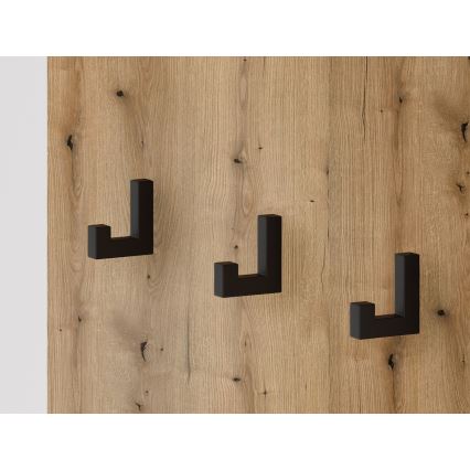 Стенна за антре със огледало SVEN, кафяв/графит