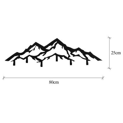 Стенна закачалка 25x80 см планини