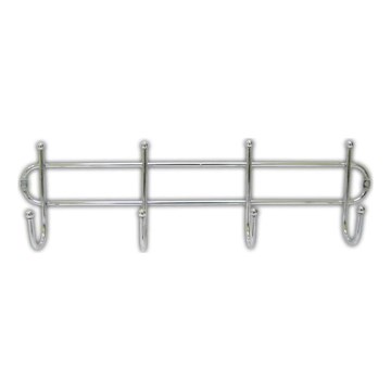 Стенна закачалка 10,5x37 см, лъскав хром