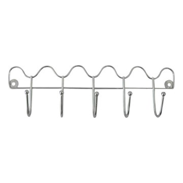 Стенна закачалка 10x34,5 cm, лъскав хром