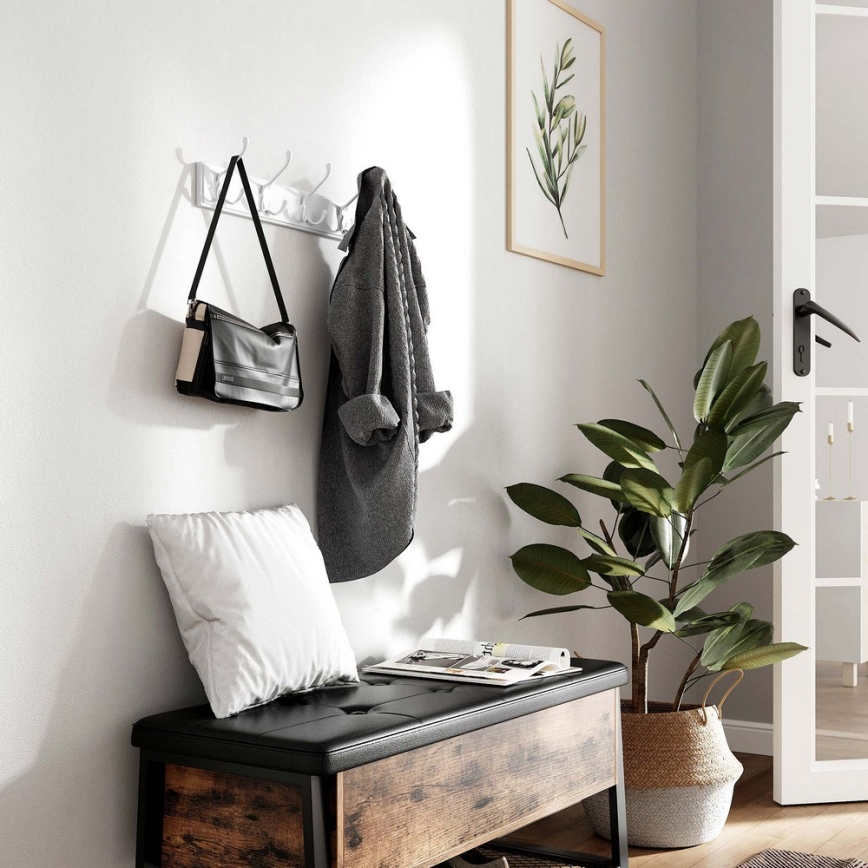 Стенна закачалка KATE бяла